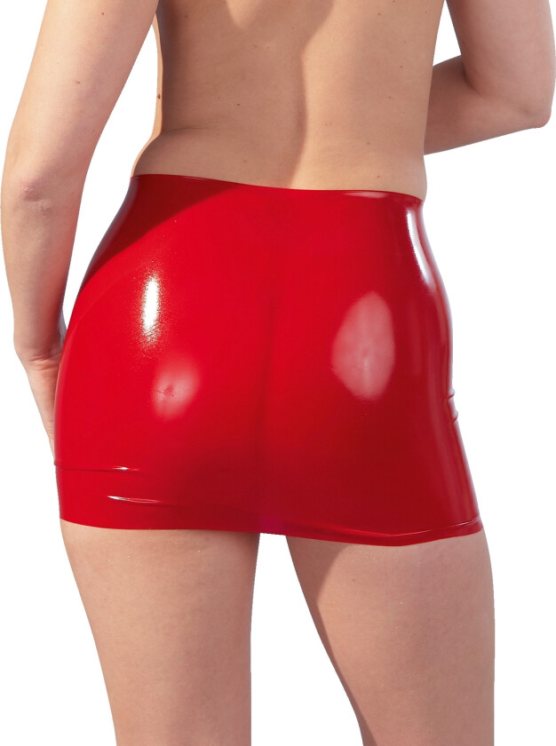 Latex Skjørt Rødt - Rød - 2XL