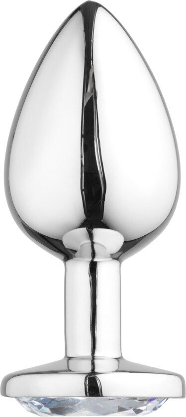 Stor Juvel Analplugg - Sølv