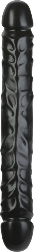 Jr. Veined Dobbeldildo - Svart