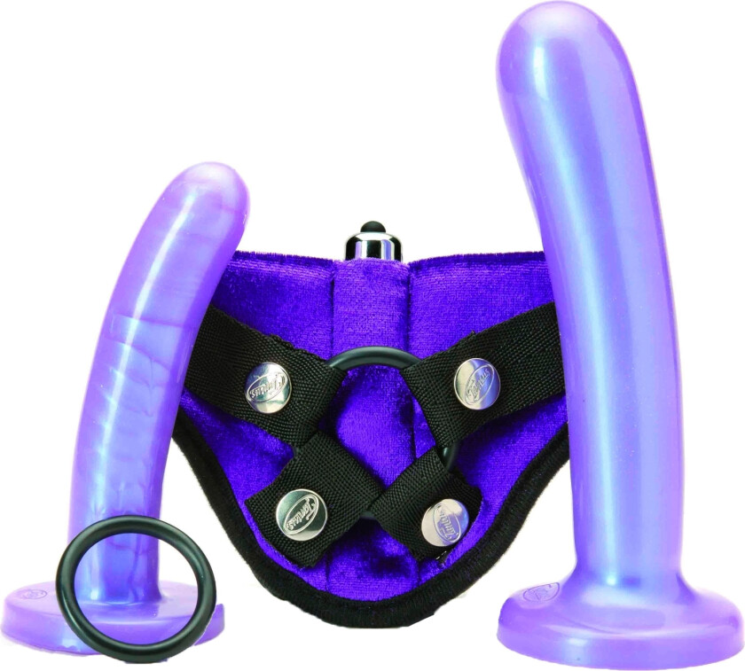 Strap-on Bend Over Begynnersett - Lilla