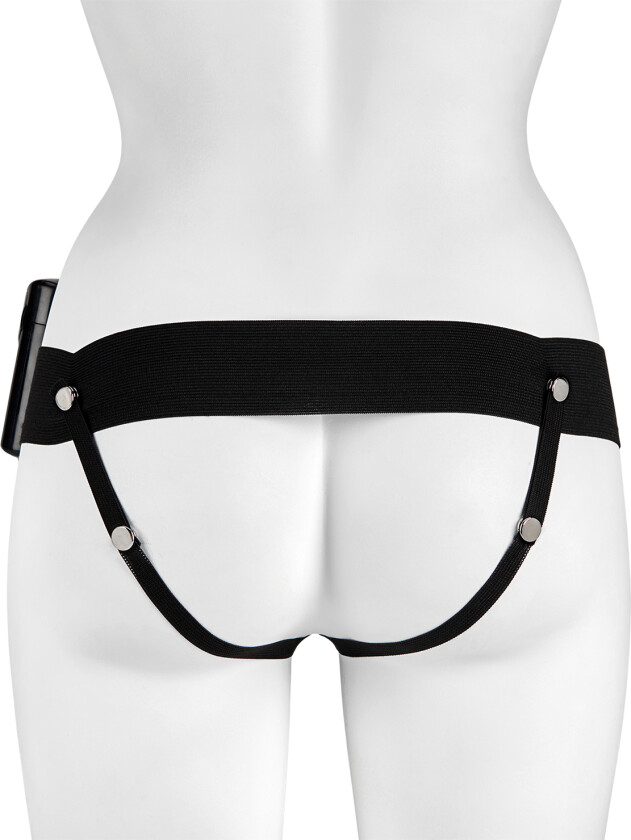 Hollow Strap-on-vibrator Svart - Svart
