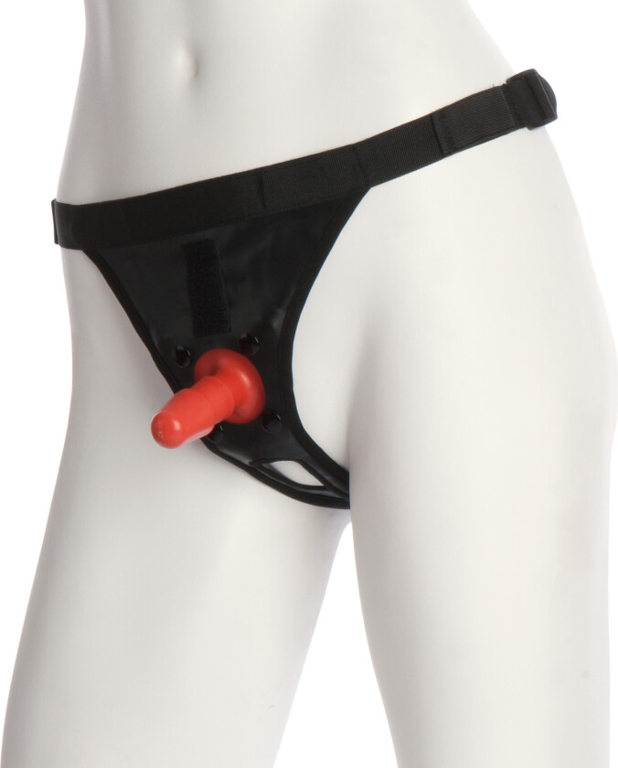 Ultra Harness 2 Med Dildo Plugg - Svart
