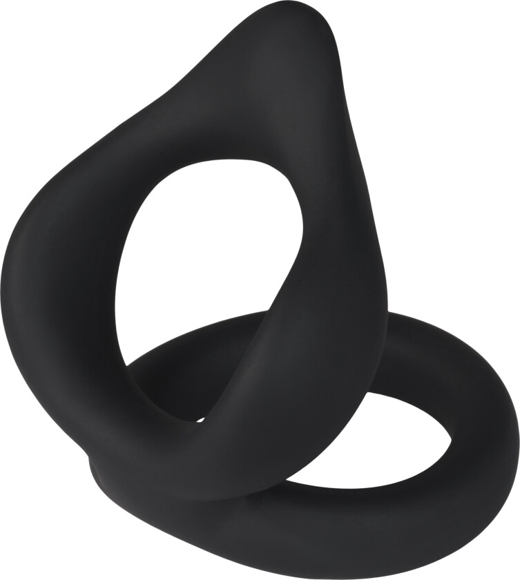 Mr. Membr Stamina Dobbel Penisring - Svart