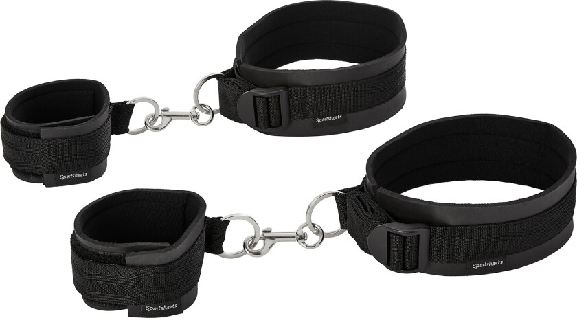 Håndledds- og Lårmansjetter - Svart