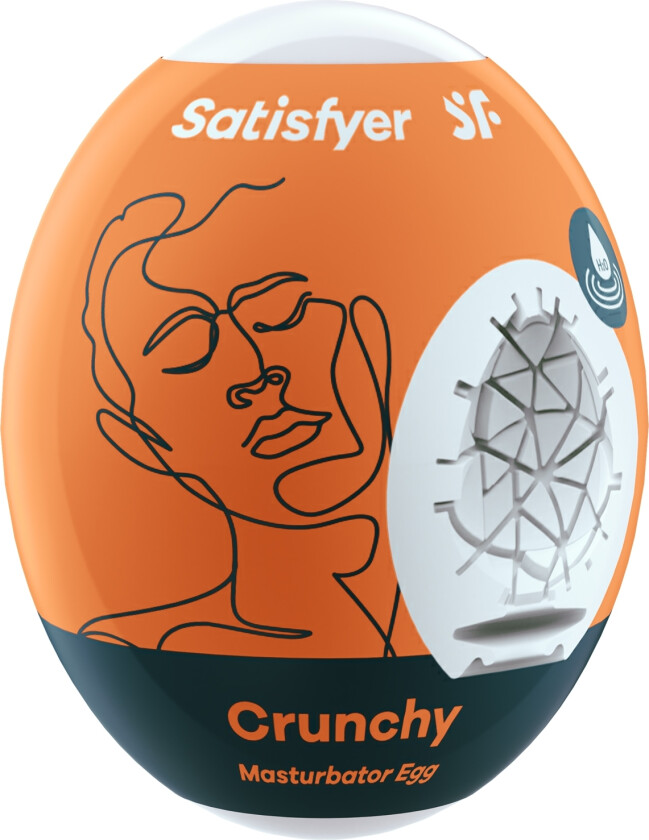 Crunchy Masturbator Egg      - Hvit