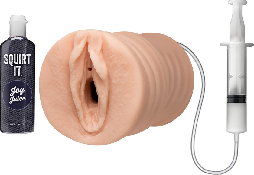 Squirt It Squirting Vagina Stroker Masturbator - Beige