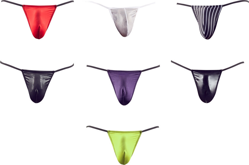 Herre String 7 stk - Forskjellige farger - One Size