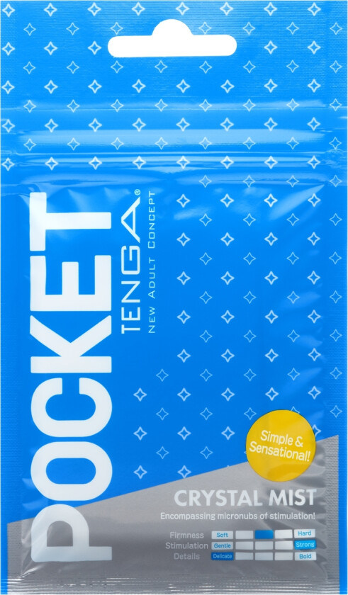 Pocket Crystal Mist Masturbator     - Hvit