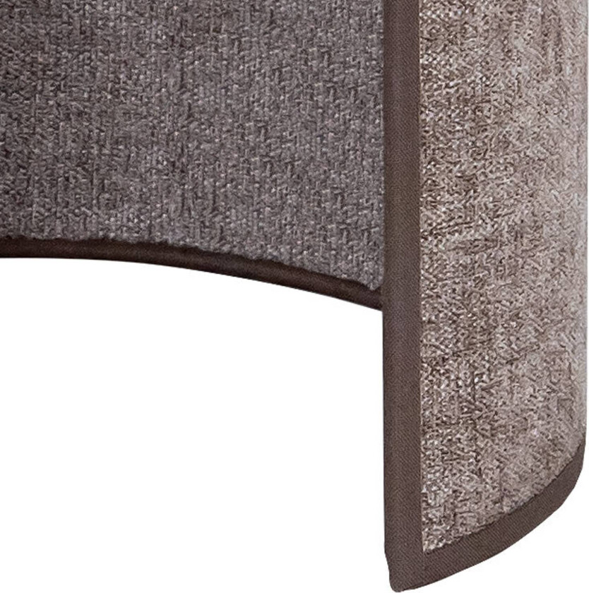 vegglampe Celine, cappuccino, chenillestoff, 24 cm