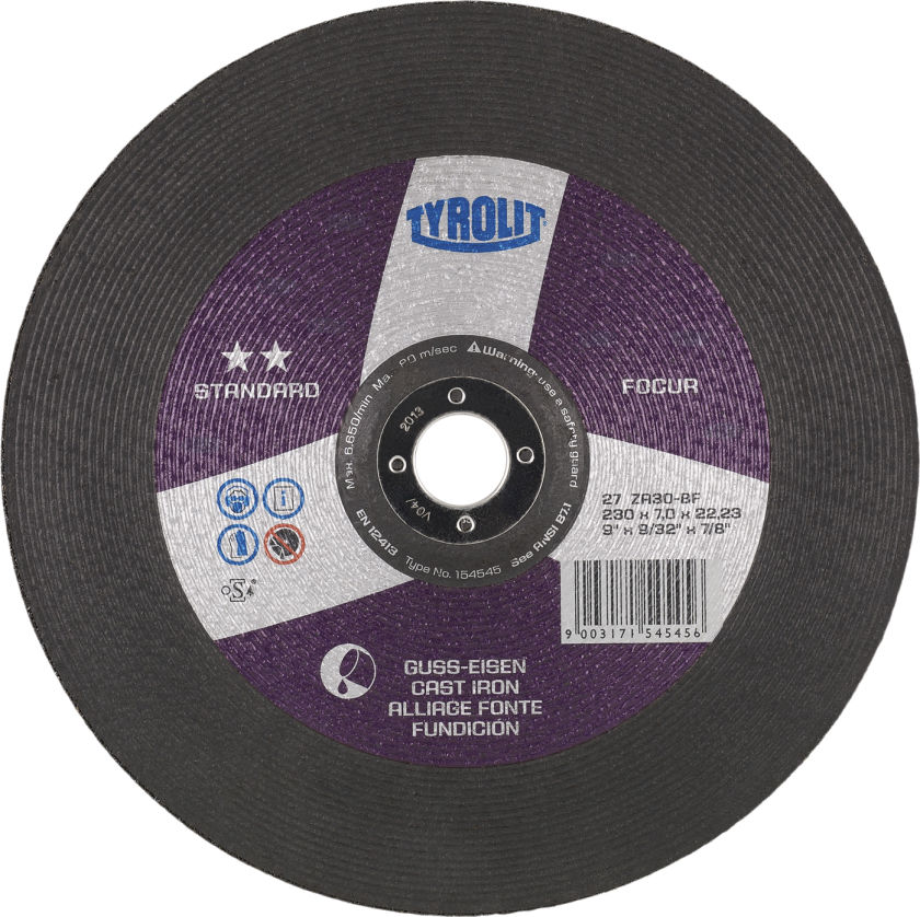 Skrubskive Standard 27X ø230Ã7Ã22,2 ZA30O-BF