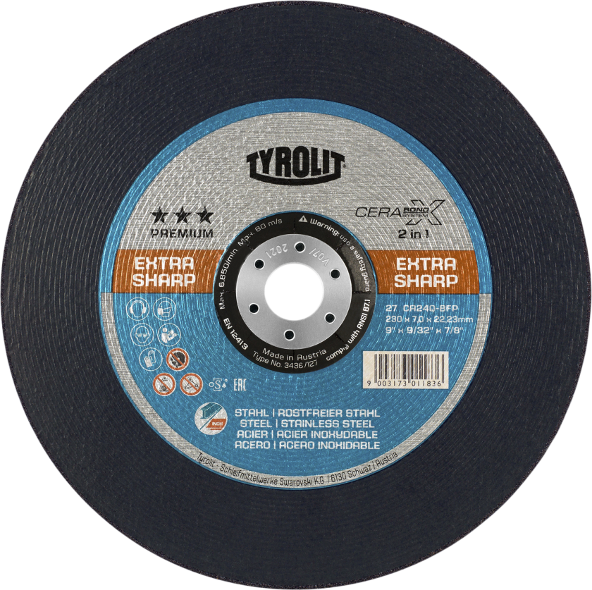 Skrubskive Premium 27E ø230Ã7 CA24Q-BFP