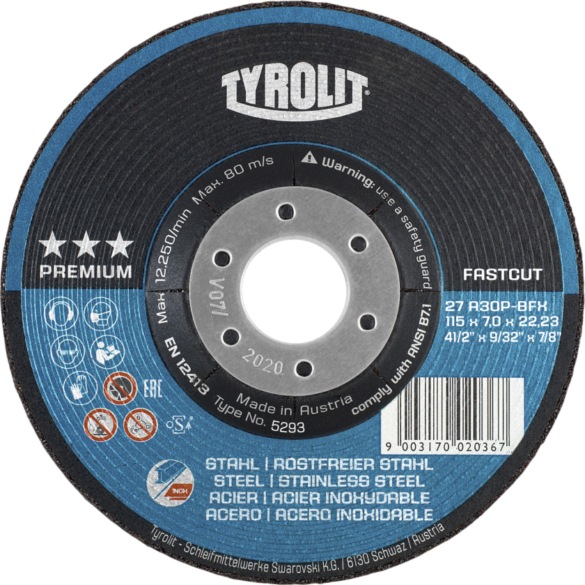 Skrubskive Premium 27E ø115Ã7 A30P-BFX