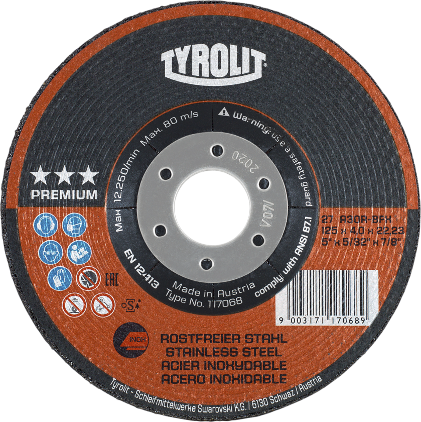 Skrubskive Premium 27E ø115Ã7 A30R-BFX