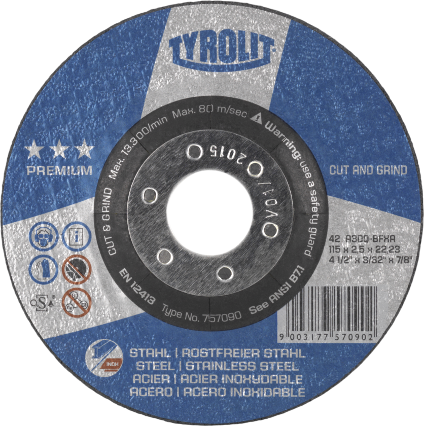 Skære-/skrubskive Premium 27EC ø178Ã3,5 A30Q-BFXA