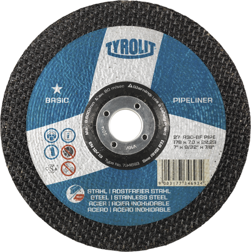Skrubskive Basic 27C ø230Ã7 A30T-BFPIPE