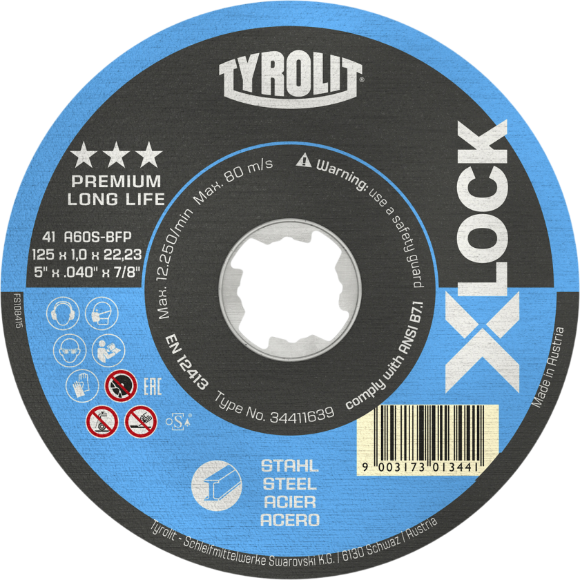 Skæreskive Premium 41F ø115Ã1,6/XL A46S-BFP