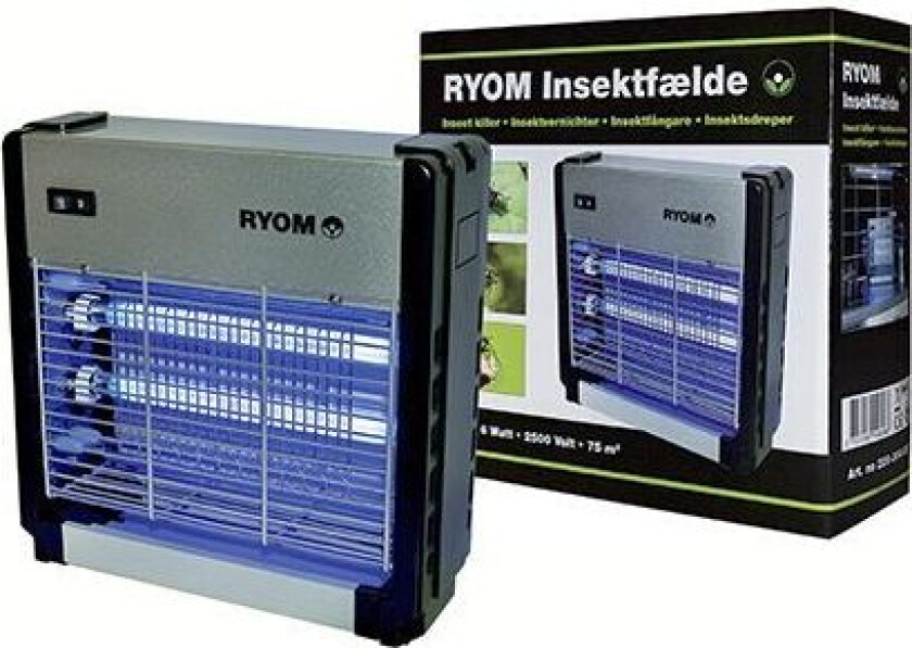 Insektsfelle Ryom Plast/Aluminium 2X 6W 75 M2