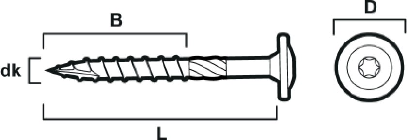 Trekkspiker waf 4,0x60 sh cs-100
