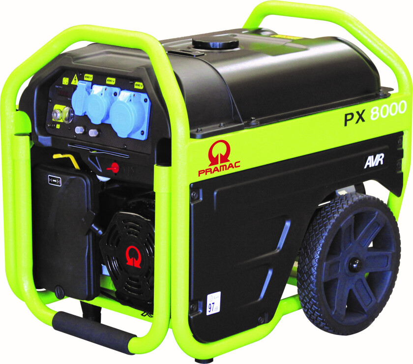 PX8000S 230v generator med elektrisk start fra Pramac