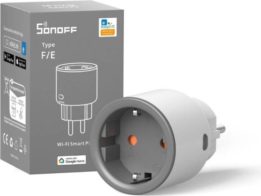 SONOFF Wi-Fi iPlug med energimåler (S60TPF)