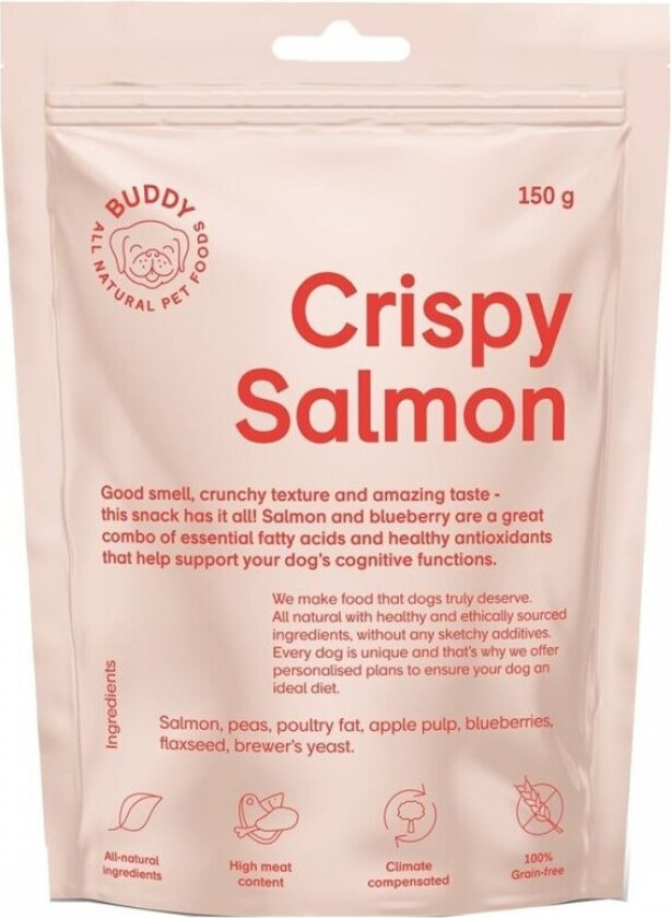 Buddy Petfoods Hundegodteri Laks 150 g