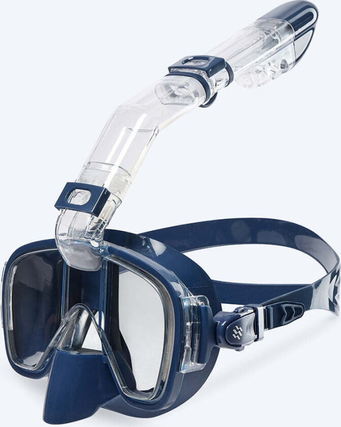full face snorkelmaske til voksne - Pearl - Mørkeblå