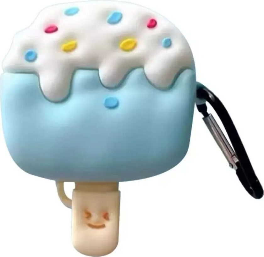 Apple AirPods Pro (1. og 2. generasjon) Silikondeksel med Karabinkrok - Is Design