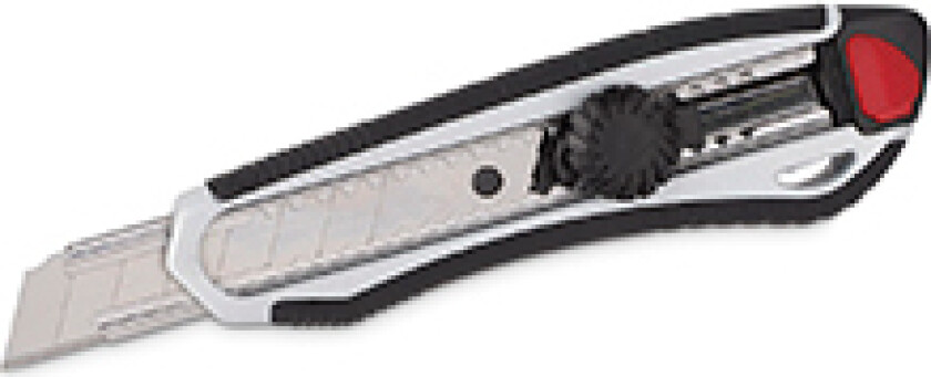 Hobbykniv 18 mm i aluminium, knekk av