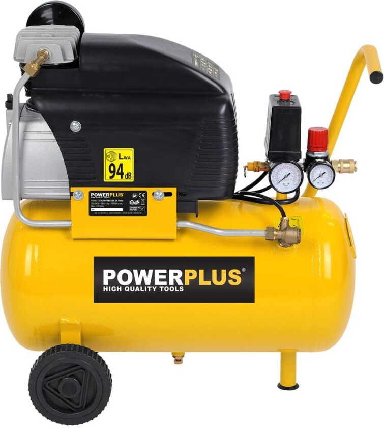 Kompressor 1,5 hk, 24 liter - oljesmurt