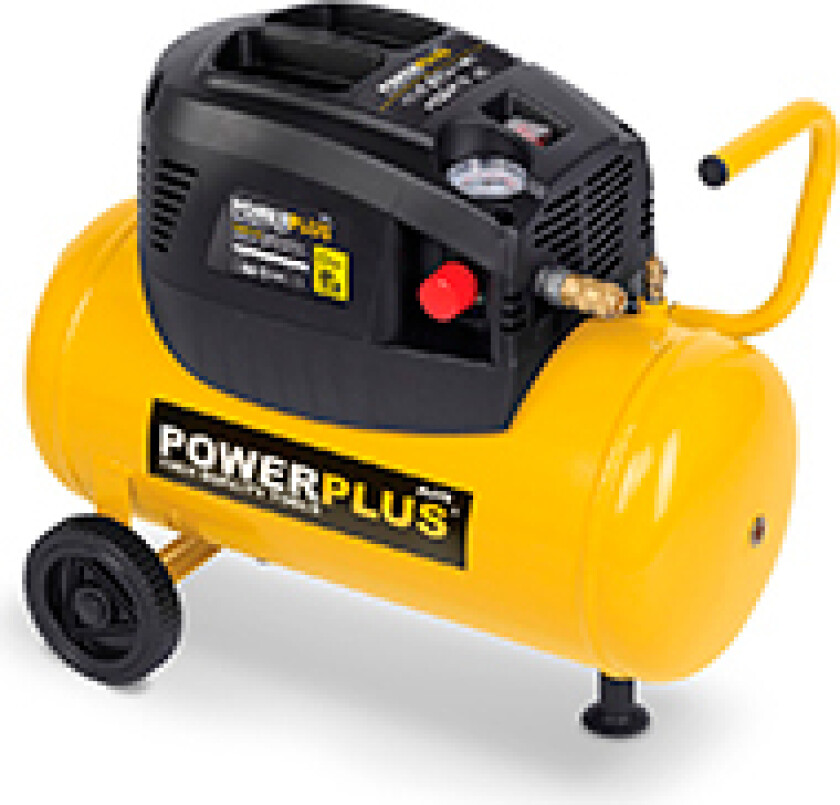 Kompressor 1,5 hk, 24 liter - oljefri