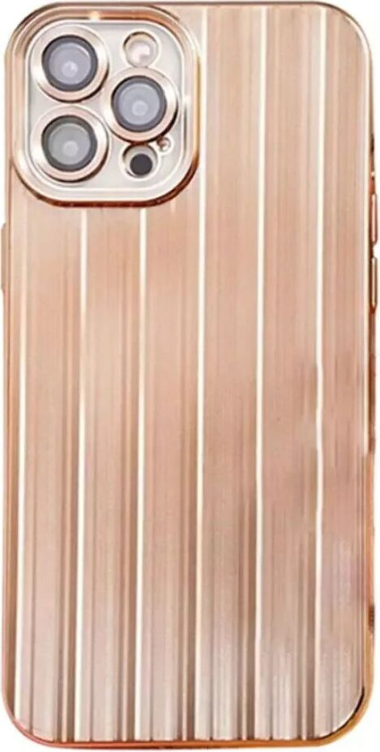 iPhone 13 Pro TPU Plastdeksel med Kameralinsebeskyttelse - Rose Gull