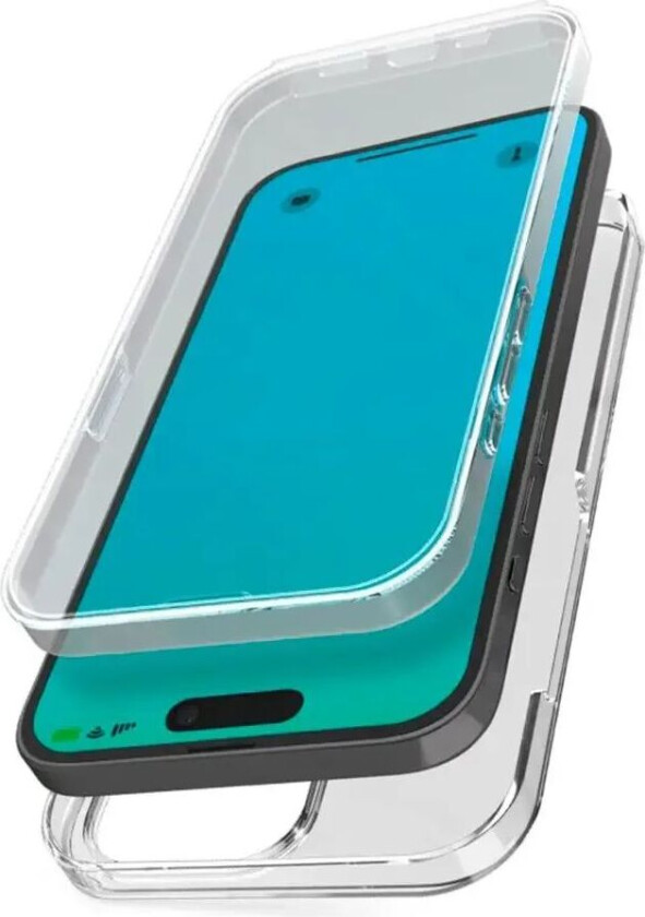 iPhone 15 Pro Max Full Body Deksel - Gjennomsiktig