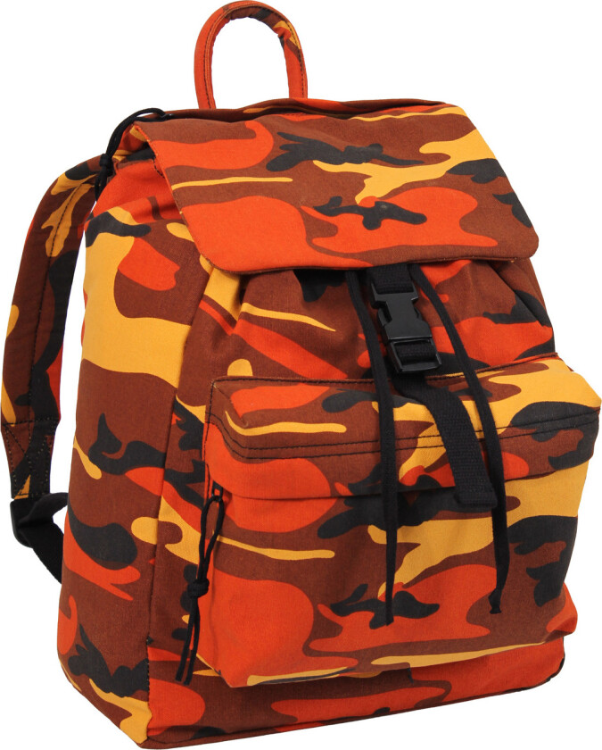 Canvas Daypack Orange Camo