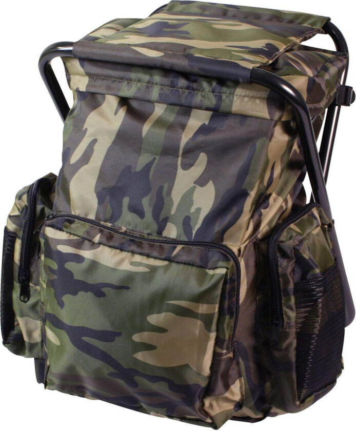 Backpack with folding chair Woodland