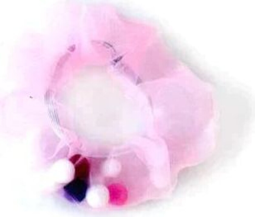 Bilde av Organza Scrunchie Pompom - Pompom Light Pink