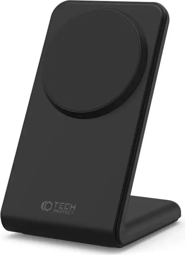 Tech-Protect QI15W-A23 Trådløs Lader - MagSafe-kompatibel - Svart
