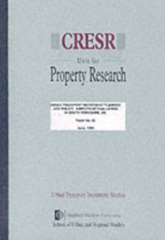 Urban Transport Investment av Gordon Dabinett