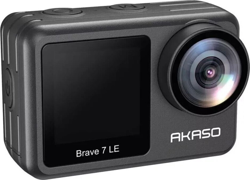 Brave 7 LE Action Kamera 4K/30fps & 20MP med Sobbel Skjerm - Svart