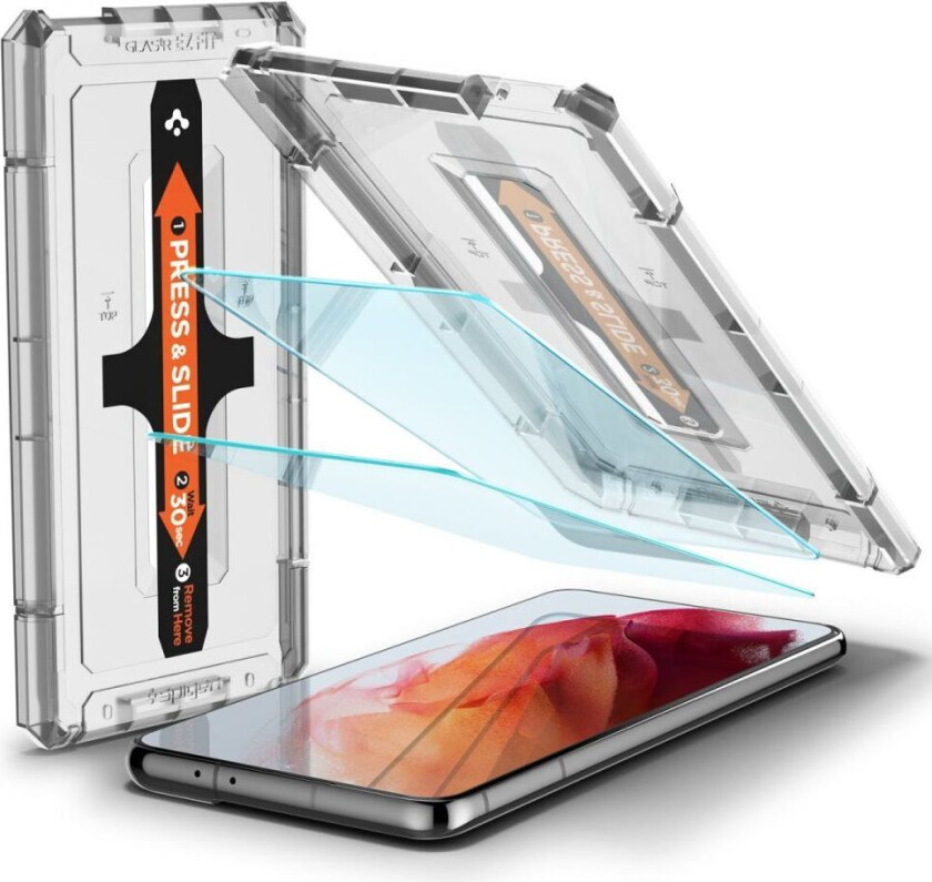 Samsung Galaxy S21 Skjermbeskytter GLAS.tR EZ Fit 2-pack