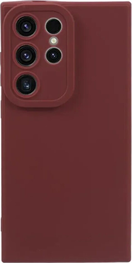 Samsung Galaxy S24 Ultra Matt Fleksibelt Plast Deksel - Rød