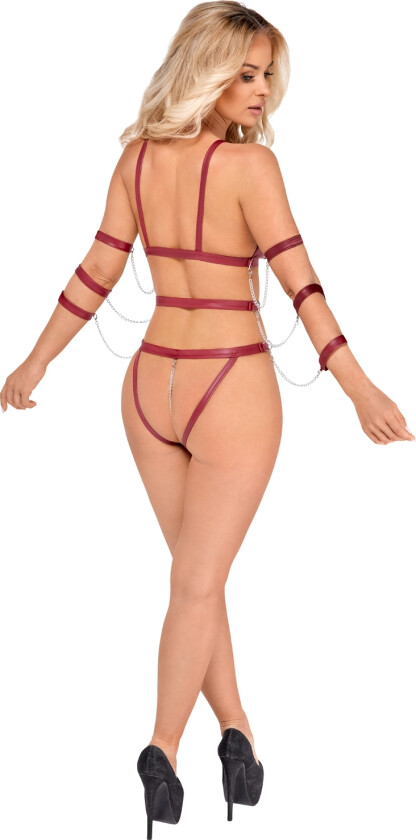 Naughty Toys Strap Body - Bordeaux - 2XL
