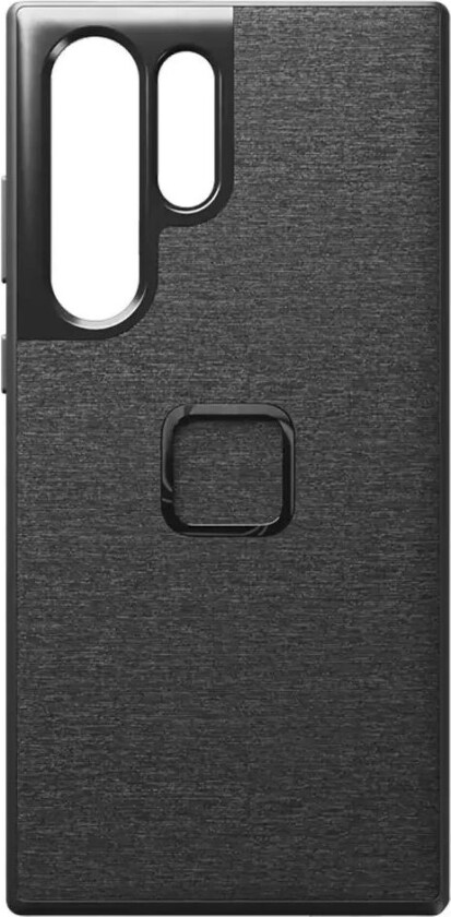 Samsung Galaxy S23 Ultra Stoffdeksel med SlimLink Brakett - MagSafe Kompatibel - Charcoal