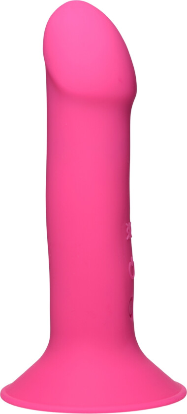 Squeezable Vibrerende Rosa Dildo 17,5 cm - Lyserosa