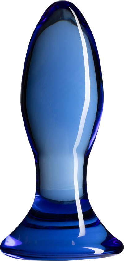 Follower Glass Butt Plugg - Blå