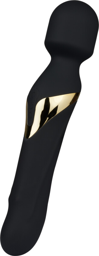 Dual Orgasm Wand Vibrator     - Svart