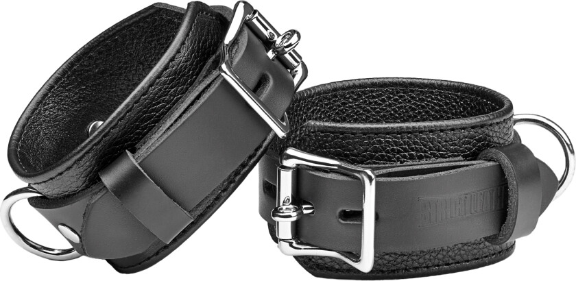 Deluxe Låsbare Håndleddsmansjetter - Svart