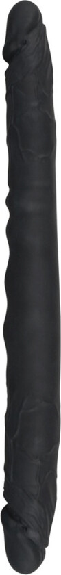 Bad Kitty Silikon Dobbeltdildo 40 cm - Svart