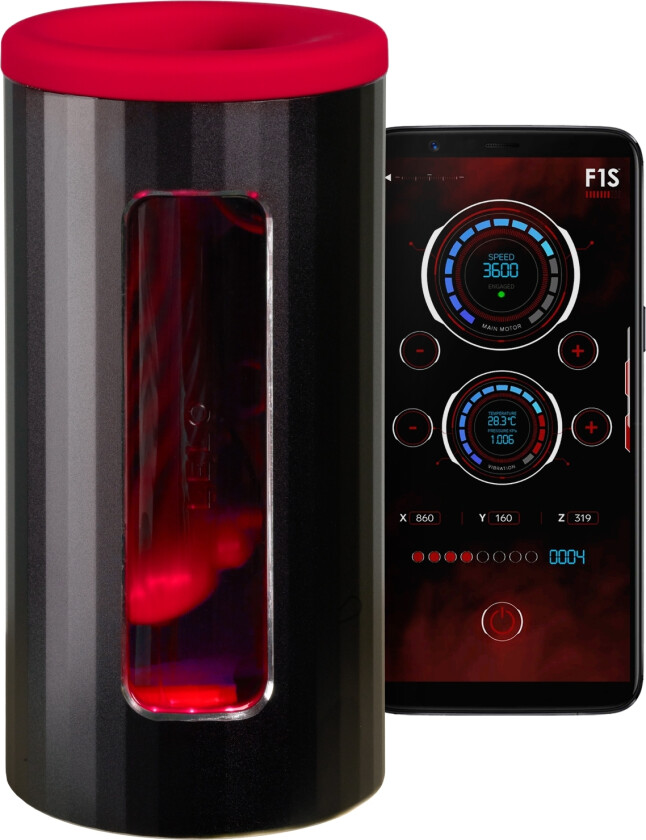 LELO F1S V3 Pleasure Console Masturbator    - Rød