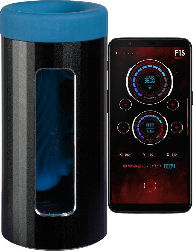 LELO F1S V3 XL Pleasure Console Masturbator   - Blå