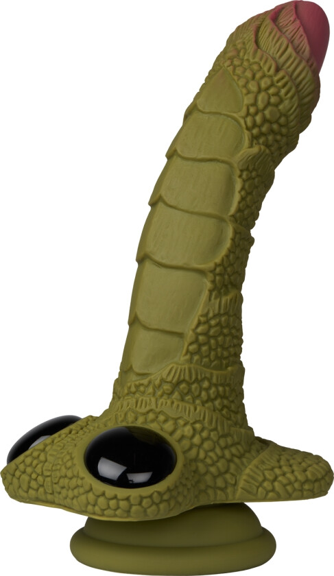 Scaly Swamp Monster Silikon Dildo 23,8 cm   - Grønn